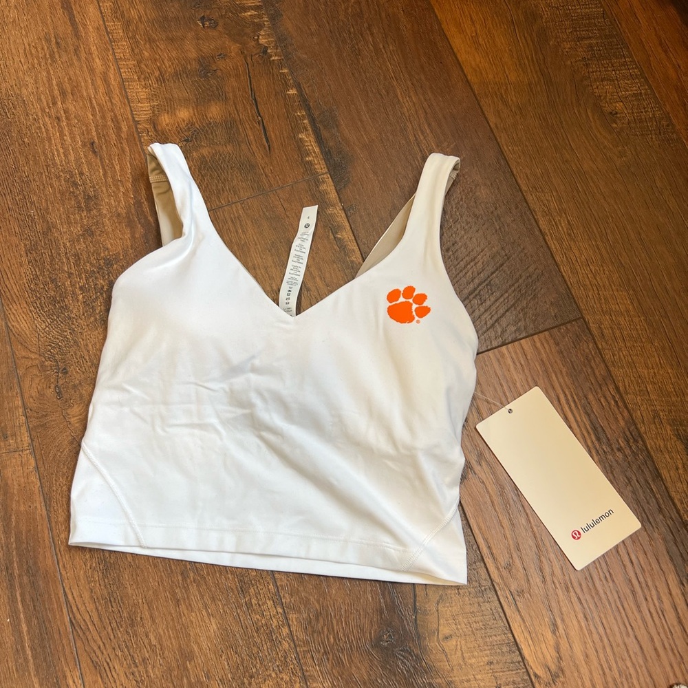 NWT Lululemon Clemson Align White Top